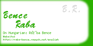 bence raba business card